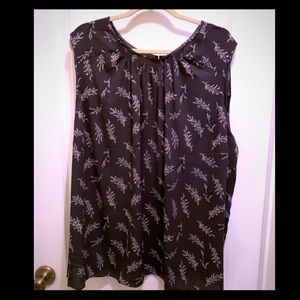 Sleeveless, gray LOFT PLUS top. Worn once!